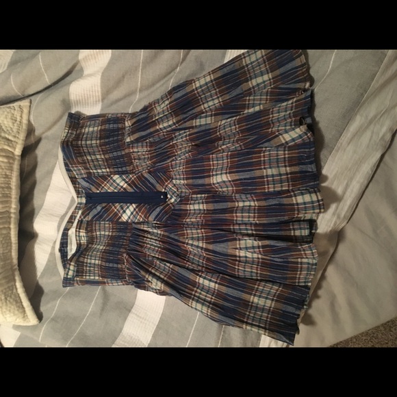 Free people plaid top M - Picture 2 of 4